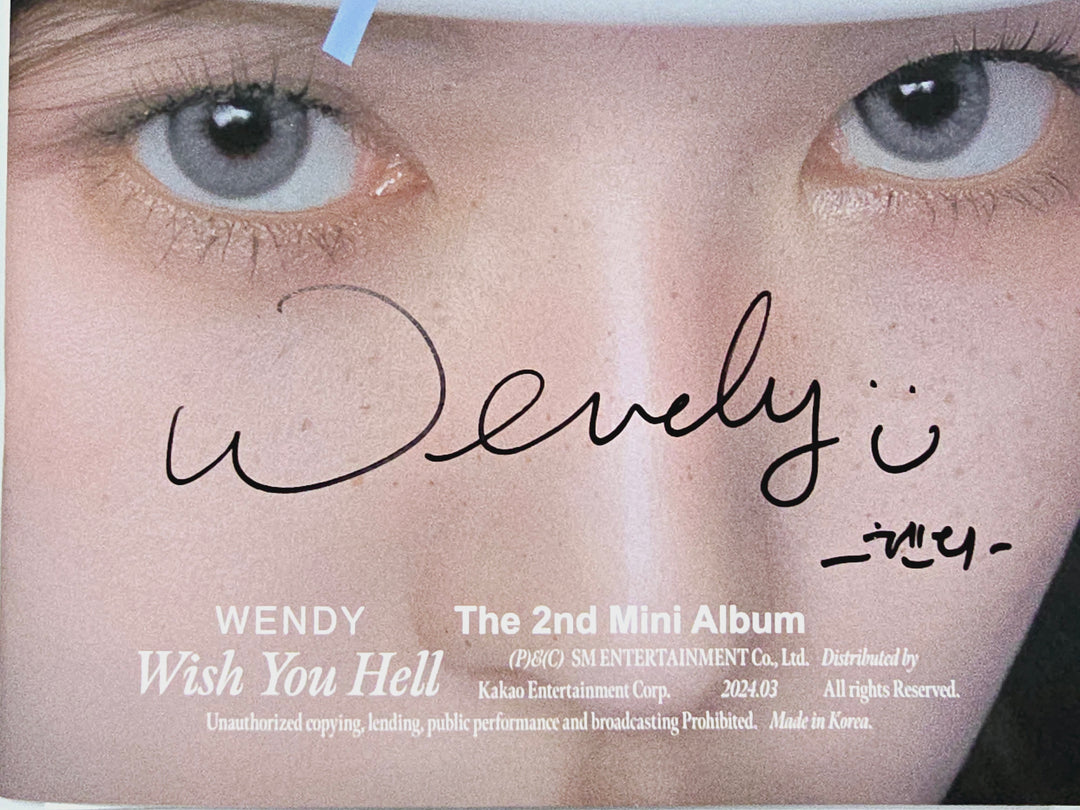 Kim Nam Joo "BAD", WENDY "Wish You Hell", PURPLE KISS "BXX" - Hand Autographed(Signed) Promo Album [24.3.27] - HALLYUSUPERSTORE