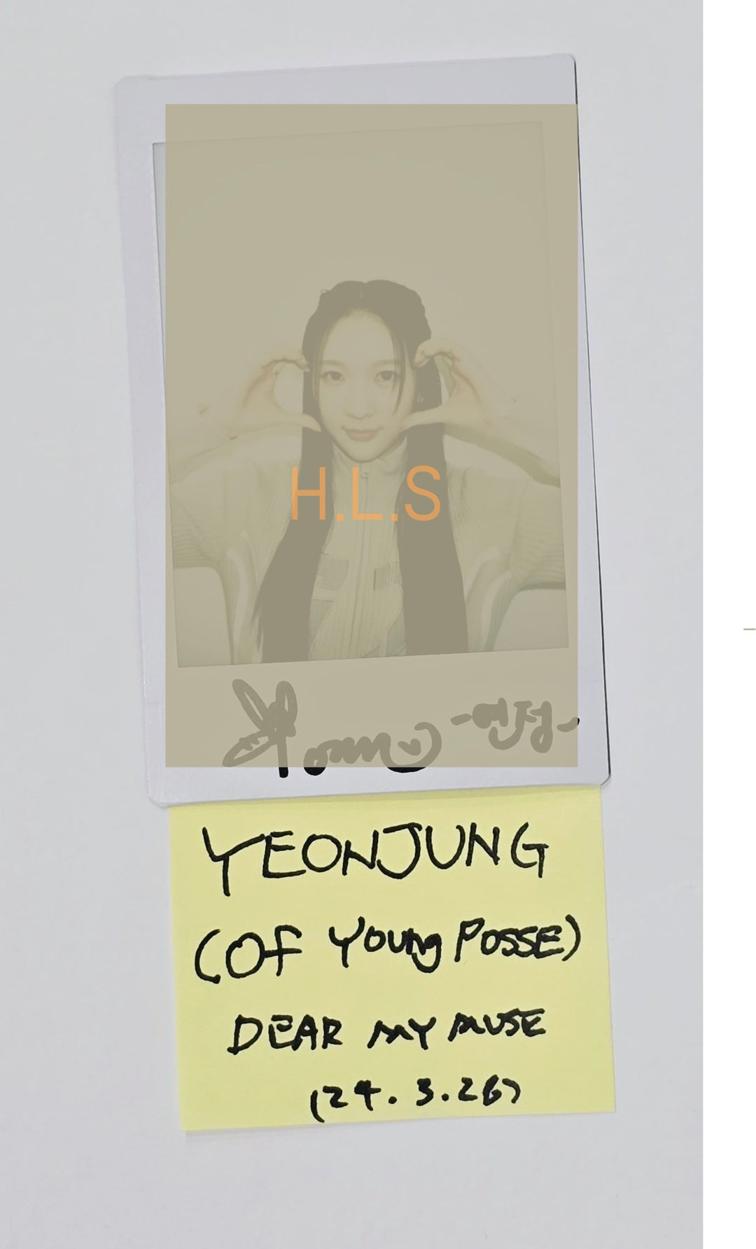 YOUNG POSSE "XXL"  - Hand Autographed(Signed) Polaroid [24.3.28] - HALLYUSUPERSTORE