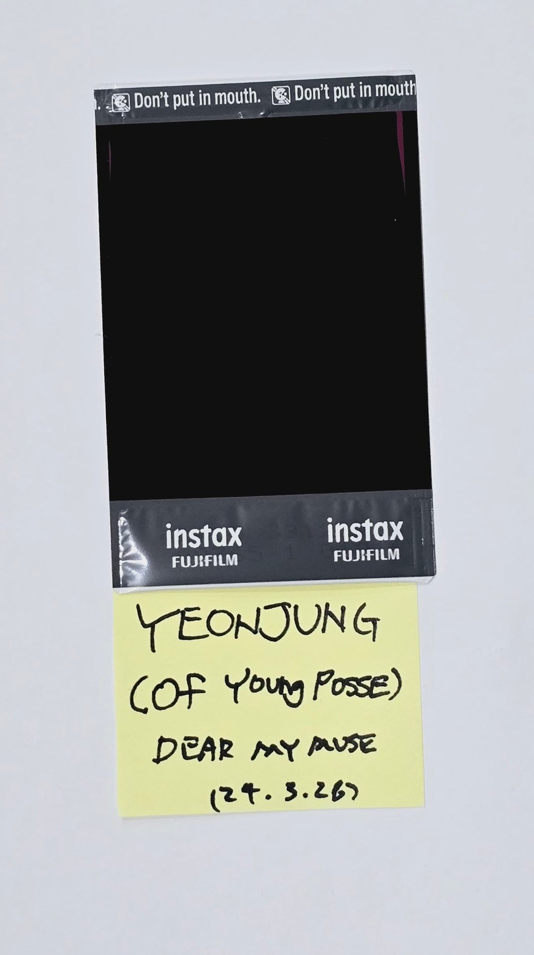 YOUNG POSSE "XXL"  - Hand Autographed(Signed) Polaroid [24.3.28] - HALLYUSUPERSTORE