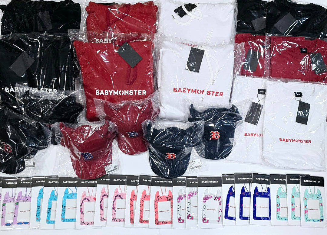 BABYMONSTER - "BABYMONS7ER" Pop-Up Store MD (Photocard Holder, Horn BallCap, T-Shirt, Hoodie) [24.4.1] (Restocked 4/8) - HALLYUSUPERSTORE