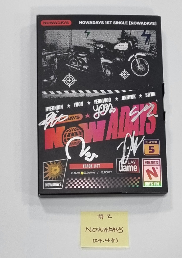 TXT "minisode 3: TOMORROW", KISS OF LIFE "Midas Touch", QWER "MANITO ", NOWADAYS "NOWADAYS" - Hand Autographed(Signed) Promo Album [24.4.5] - HALLYUSUPERSTORE