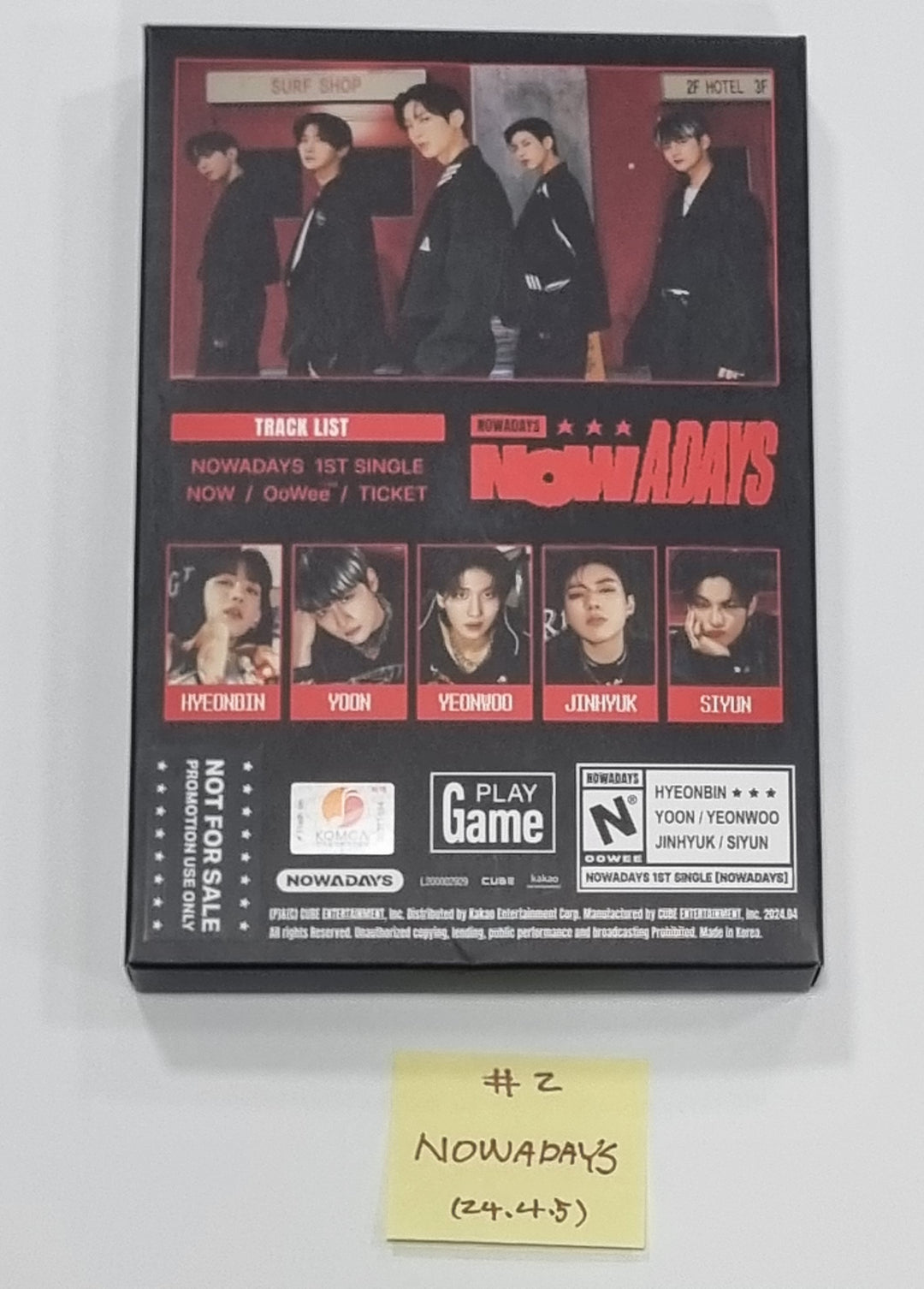 TXT "minisode 3: TOMORROW", KISS OF LIFE "Midas Touch", QWER "MANITO ", NOWADAYS "NOWADAYS" - Hand Autographed(Signed) Promo Album [24.4.5] - HALLYUSUPERSTORE