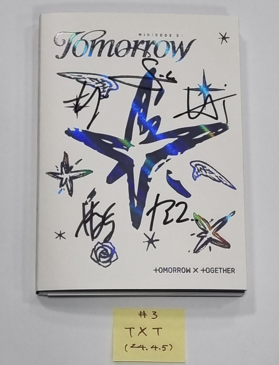 TXT "minisode 3: TOMORROW", KISS OF LIFE "Midas Touch", QWER "MANITO ", NOWADAYS "NOWADAYS" - Hand Autographed(Signed) Promo Album [24.4.5] - HALLYUSUPERSTORE
