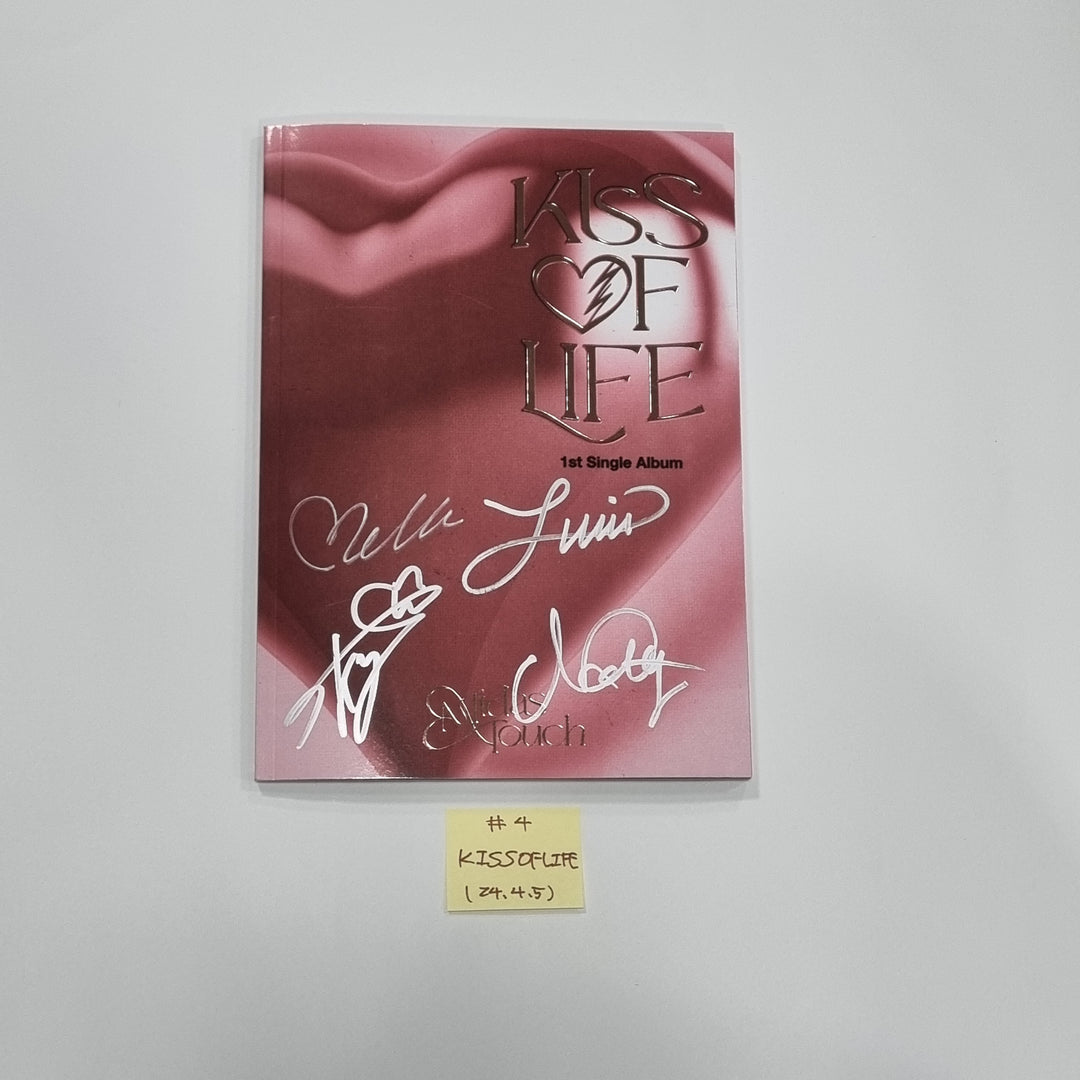 TXT "minisode 3: TOMORROW", KISS OF LIFE "Midas Touch", QWER "MANITO ", NOWADAYS "NOWADAYS" - Hand Autographed(Signed) Promo Album [24.4.5] - HALLYUSUPERSTORE