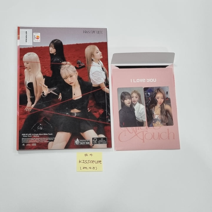 TXT "minisode 3: TOMORROW", KISS OF LIFE "Midas Touch", QWER "MANITO ", NOWADAYS "NOWADAYS" - Hand Autographed(Signed) Promo Album [24.4.5] - HALLYUSUPERSTORE