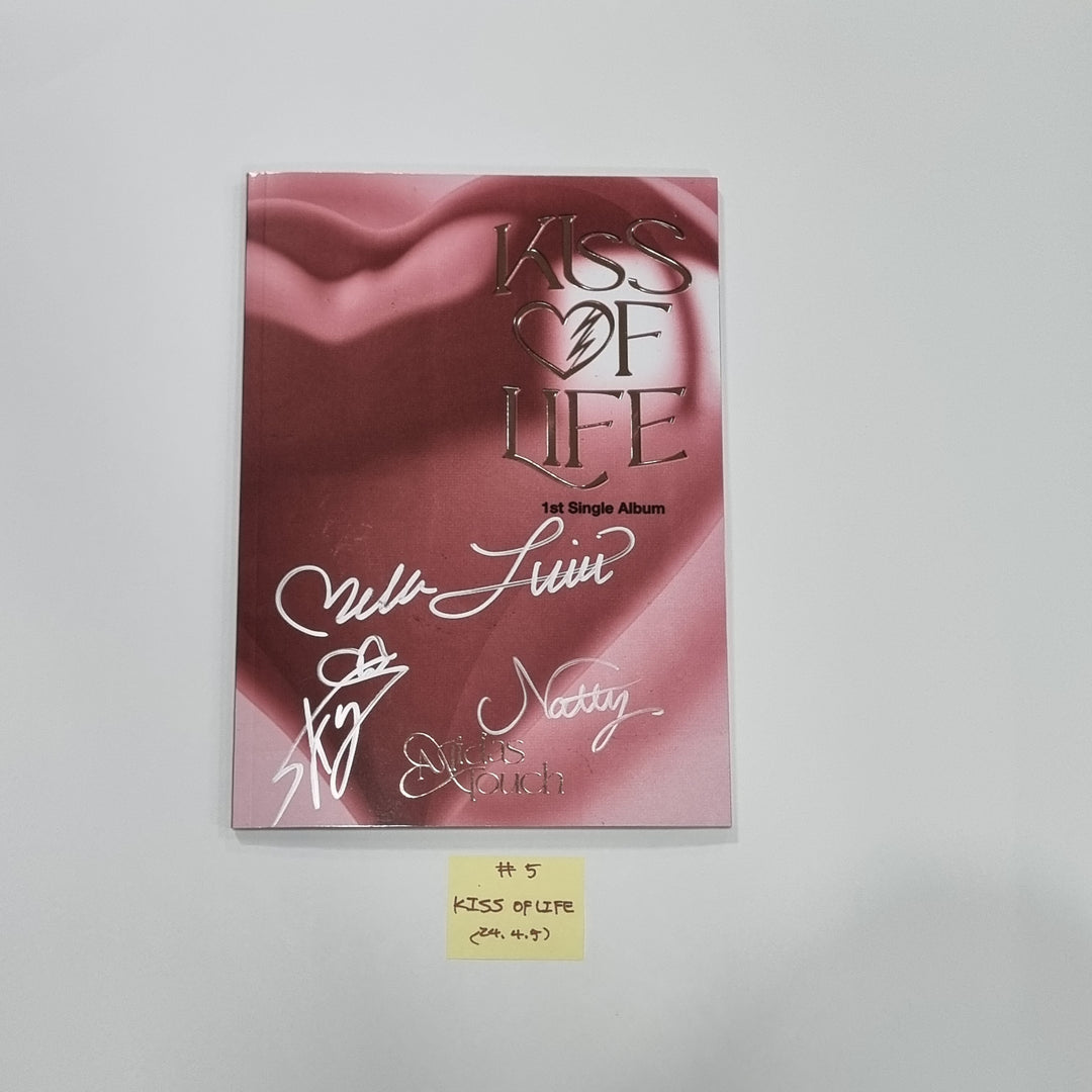 TXT "minisode 3: TOMORROW", KISS OF LIFE "Midas Touch", QWER "MANITO ", NOWADAYS "NOWADAYS" - Hand Autographed(Signed) Promo Album [24.4.5] - HALLYUSUPERSTORE