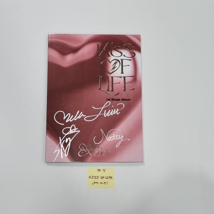TXT "minisode 3: TOMORROW", KISS OF LIFE "Midas Touch", QWER "MANITO ", NOWADAYS "NOWADAYS" - Hand Autographed(Signed) Promo Album [24.4.5] - HALLYUSUPERSTORE