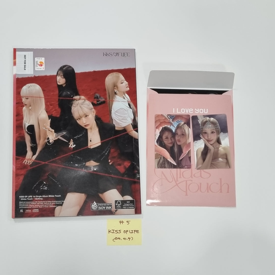 TXT "minisode 3: TOMORROW", KISS OF LIFE "Midas Touch", QWER "MANITO ", NOWADAYS "NOWADAYS" - Hand Autographed(Signed) Promo Album [24.4.5] - HALLYUSUPERSTORE