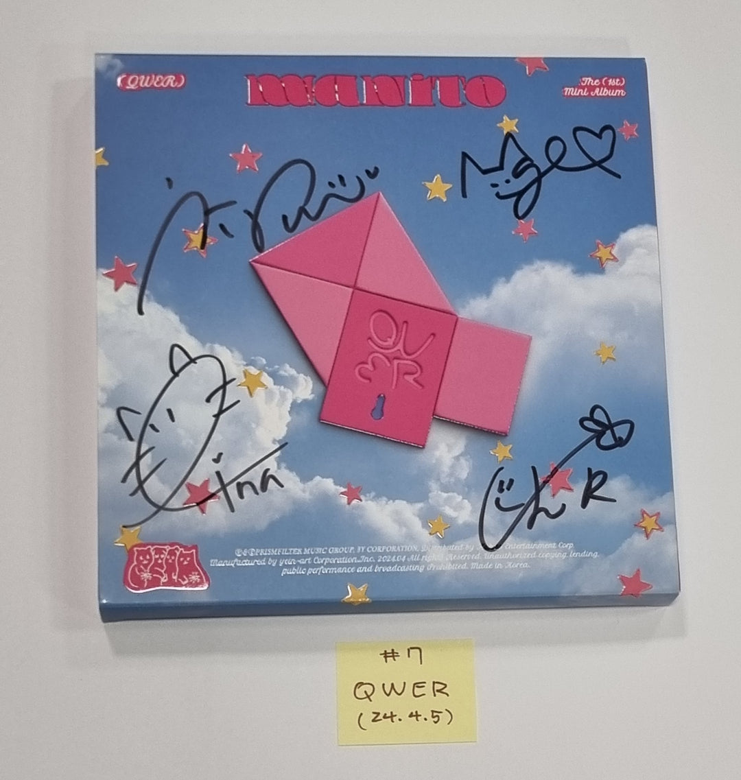 TXT "minisode 3: TOMORROW", KISS OF LIFE "Midas Touch", QWER "MANITO ", NOWADAYS "NOWADAYS" - Hand Autographed(Signed) Promo Album [24.4.5] - HALLYUSUPERSTORE
