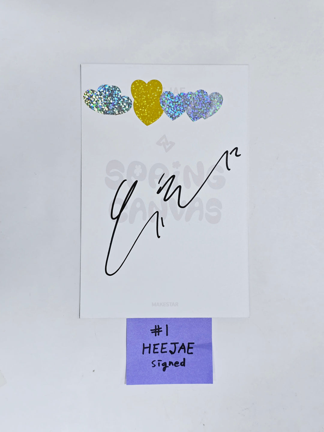 SEVENUS "SPRING CANVAS" - Hand Autographed(Signed) Polaroid, Postcard [24.4.8] - HALLYUSUPERSTORE
