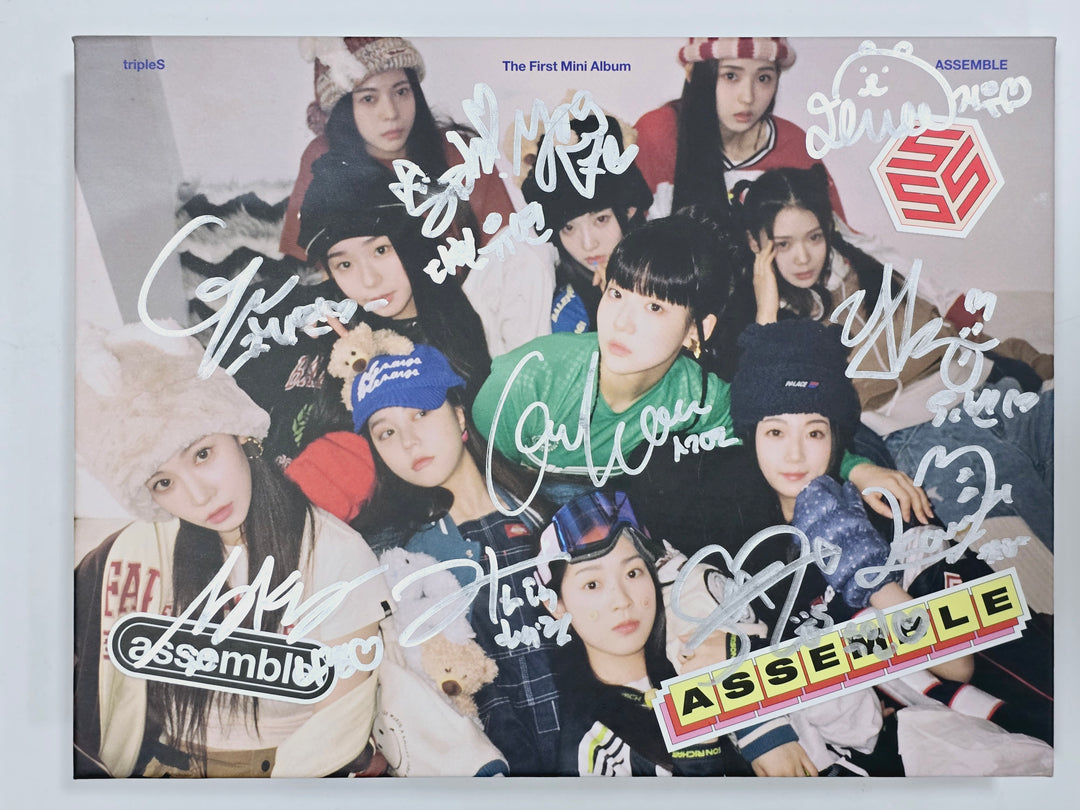TRIPLES, IZONE, JEON SOMI, STAYC, KEP1ER, NMIXX, ODD EYE CIRCLE - Hand Autographed(Signed) Promo Album [24.4.12] - HALLYUSUPERSTORE