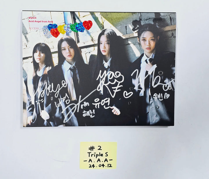 TRIPLES, IZONE, JEON SOMI, STAYC, KEP1ER, NMIXX, ODD EYE CIRCLE - Hand Autographed(Signed) Promo Album [24.4.12] - HALLYUSUPERSTORE