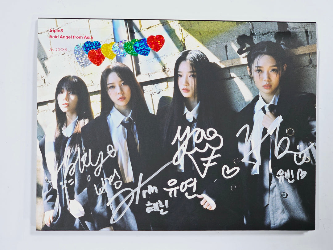 TRIPLES, IZONE, JEON SOMI, STAYC, KEP1ER, NMIXX, ODD EYE CIRCLE - Hand Autographed(Signed) Promo Album [24.4.12] - HALLYUSUPERSTORE
