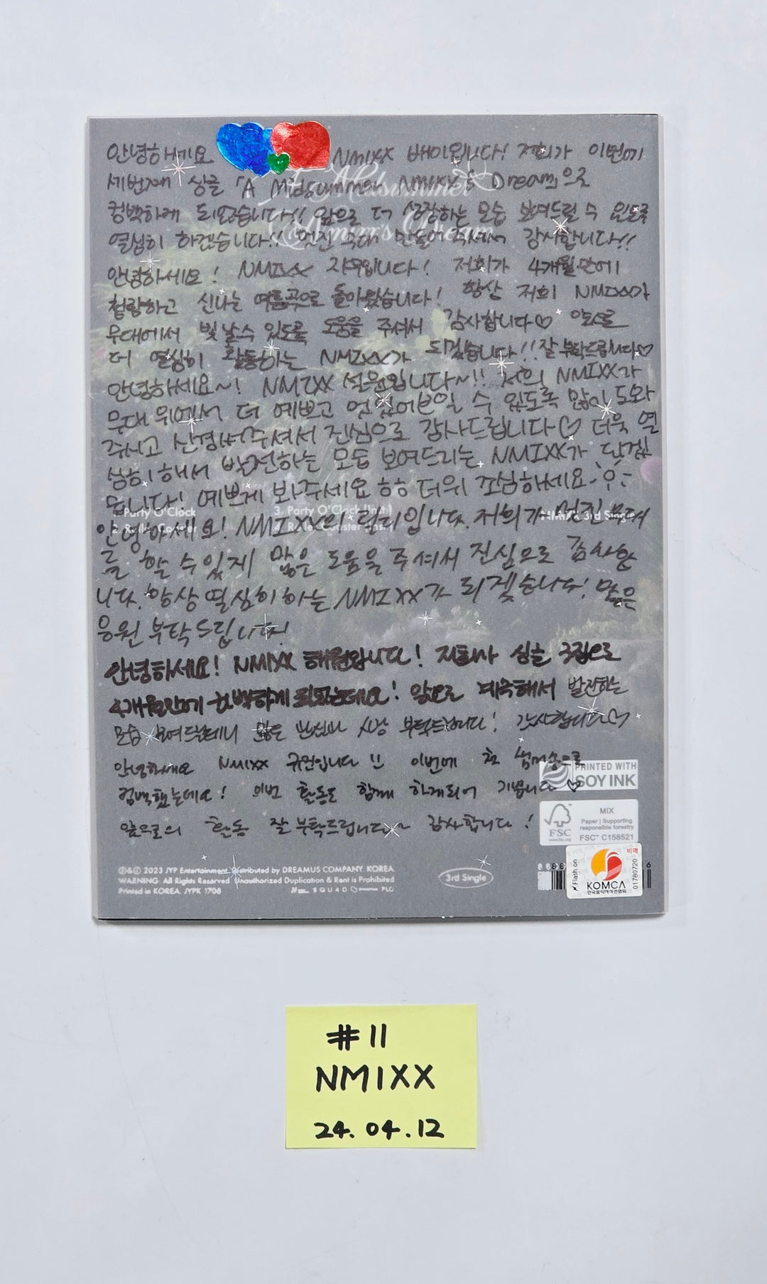 TRIPLES, IZONE, JEON SOMI, STAYC, KEP1ER, NMIXX, ODD EYE CIRCLE - Hand Autographed(Signed) Promo Album [24.4.12] - HALLYUSUPERSTORE