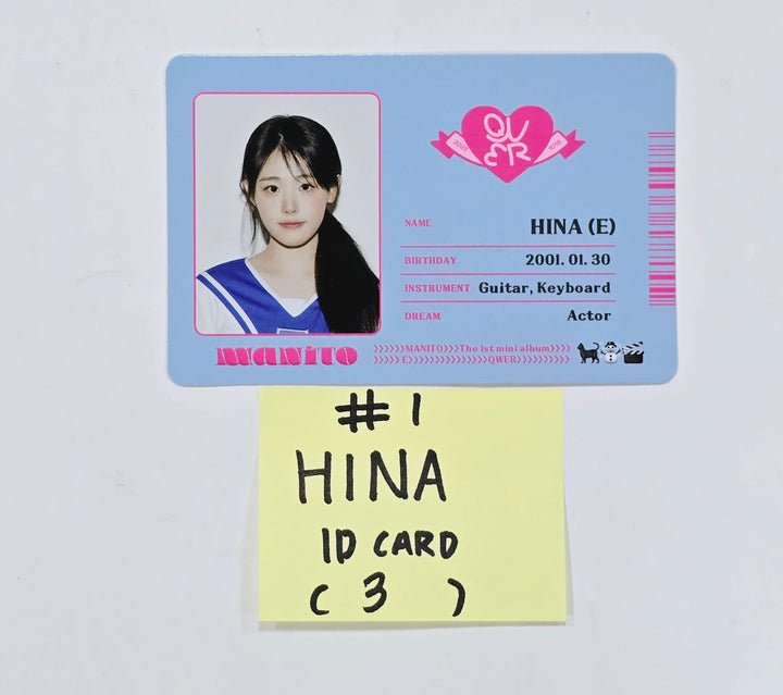 QWER "MANITO" - Official Photocard, ID Photo, ID Card [24.4.15] - HALLYUSUPERSTORE