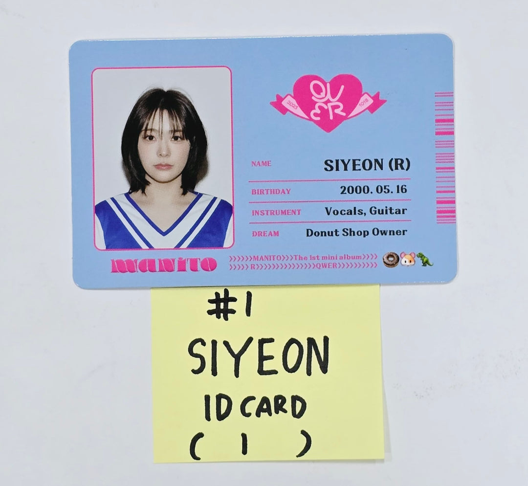 QWER "MANITO" - Official Photocard, ID Photo, ID Card [24.4.15] - HALLYUSUPERSTORE