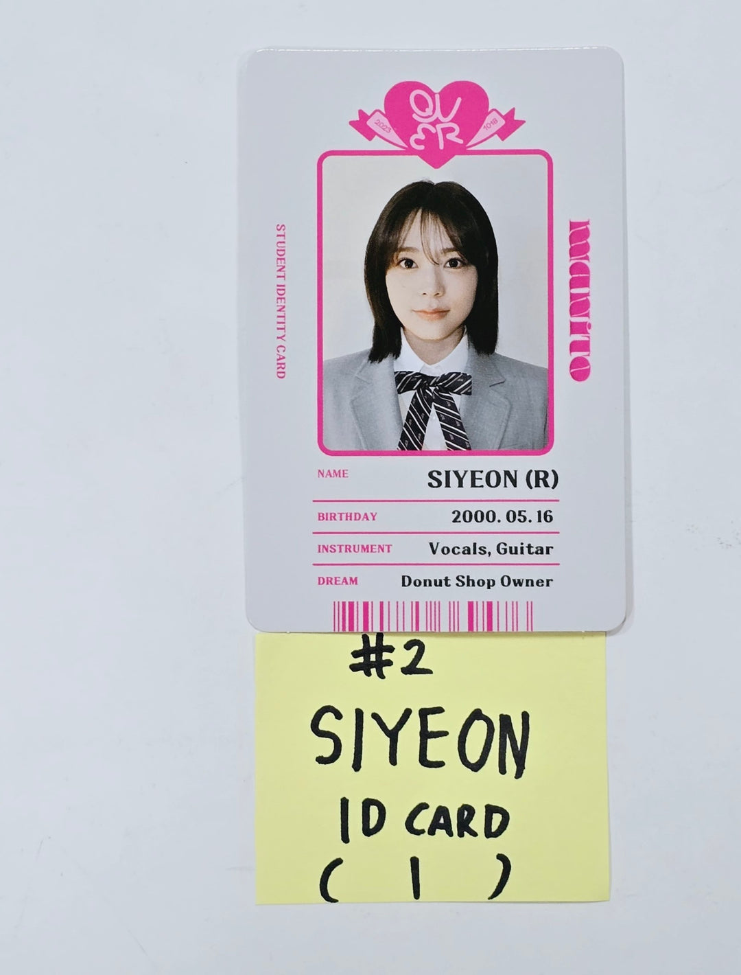 QWER "MANITO" - Official Photocard, ID Photo, ID Card [24.4.15] - HALLYUSUPERSTORE