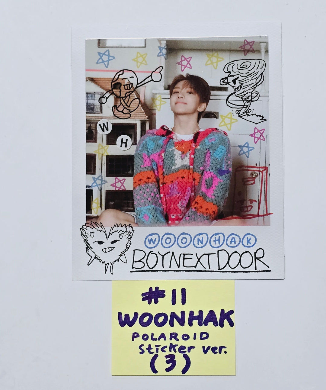 Boynextdoor  "HOW?" - Official Photocard [Sticker Ver.] [24.4.16] - HALLYUSUPERSTORE