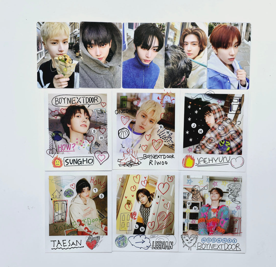 Boynextdoor  "HOW?" - Official Photocard [Sticker Ver.] [24.4.16] - HALLYUSUPERSTORE