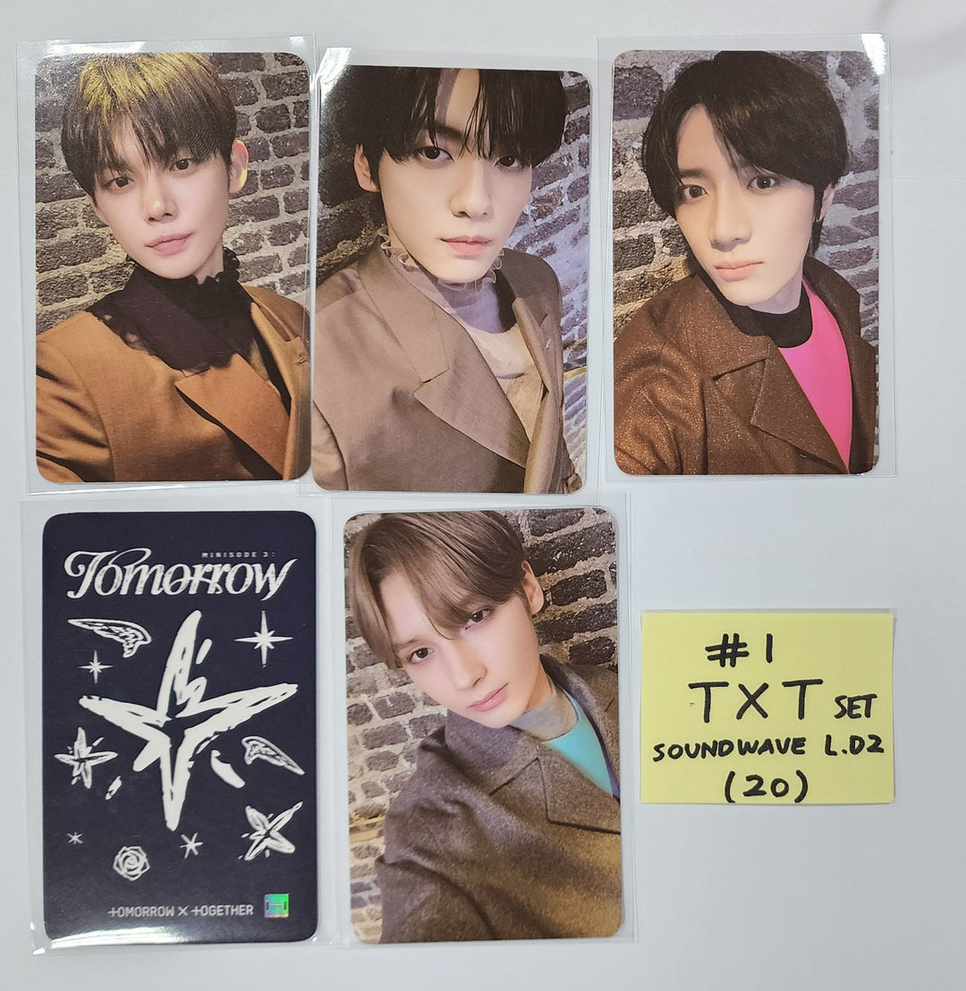TXT "minisode 3: TOMORROW" - [Soundwave, M2U, Powerstation] Lucky Draw Event Photocards Set (5EA) Round 2 [24.4.19] - HALLYUSUPERSTORE