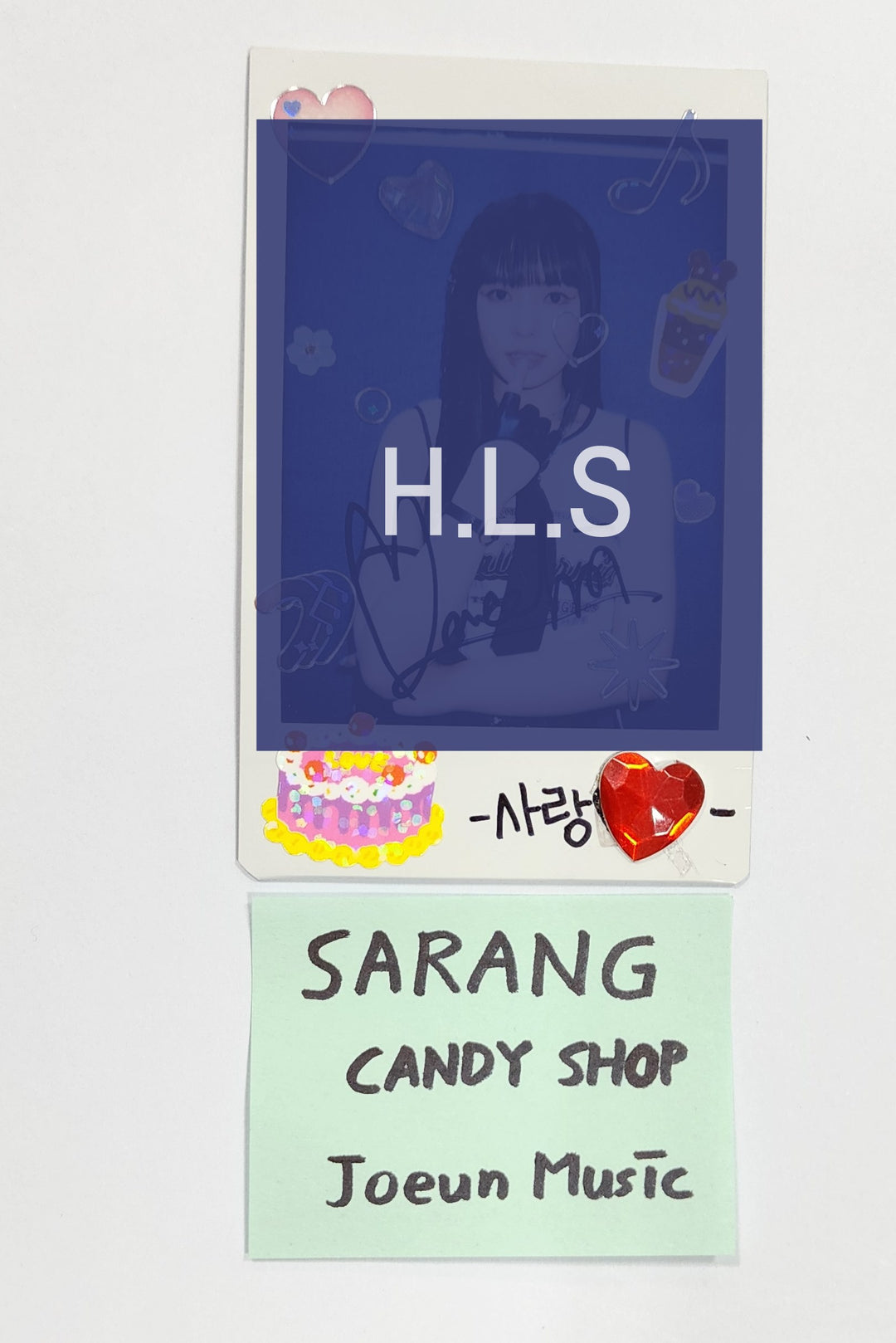 SARANG (Of Candy Shop) "Hashtag#" - Hand Autographed(Signed) Polaroid [24.4.19] - HALLYUSUPERSTORE