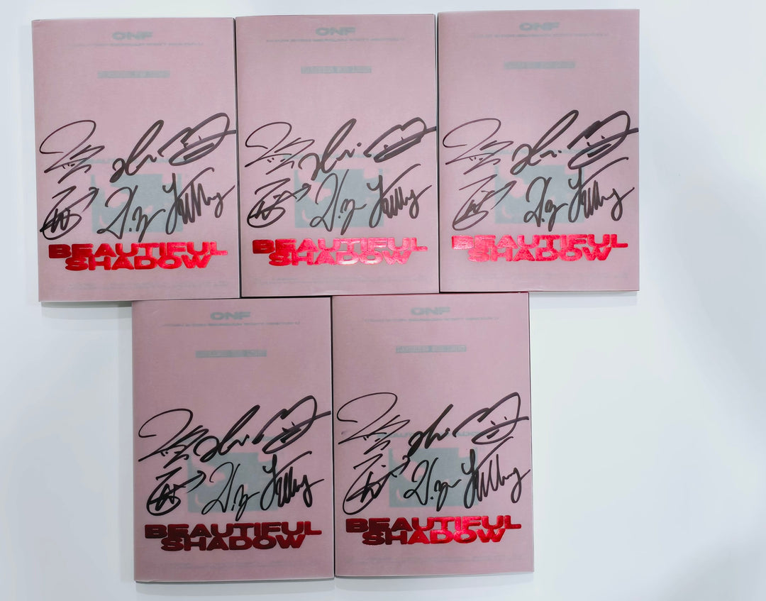 ONF "BEAUTIFUL SHADOW" - Hand Autographed(Signed) Promo Album [24.4.22] - HALLYUSUPERSTORE
