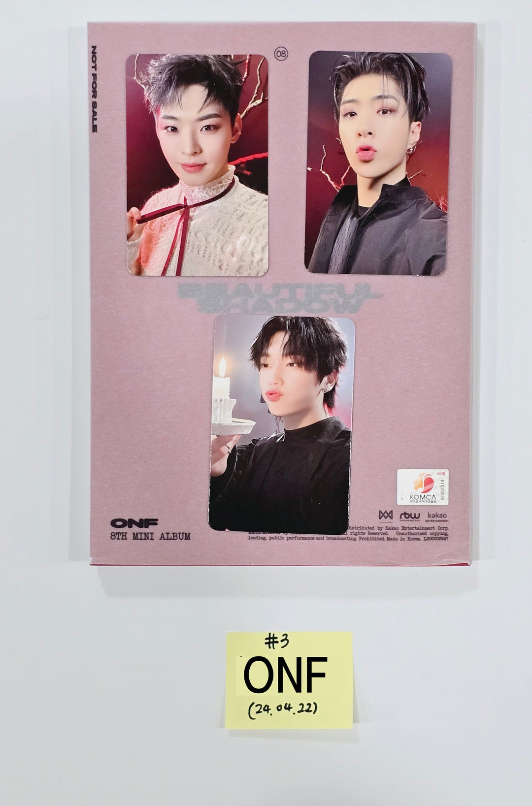 ONF "BEAUTIFUL SHADOW" - Hand Autographed(Signed) Promo Album [24.4.22] - HALLYUSUPERSTORE