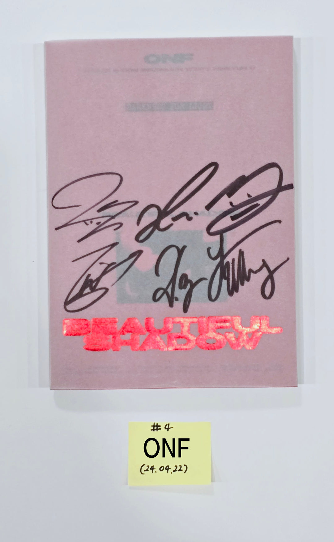 ONF "BEAUTIFUL SHADOW" - Hand Autographed(Signed) Promo Album [24.4.22] - HALLYUSUPERSTORE