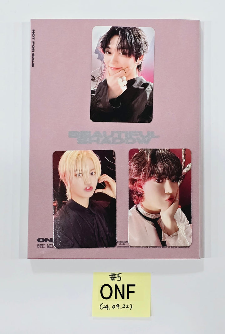 ONF "BEAUTIFUL SHADOW" - Hand Autographed(Signed) Promo Album [24.4.22] - HALLYUSUPERSTORE