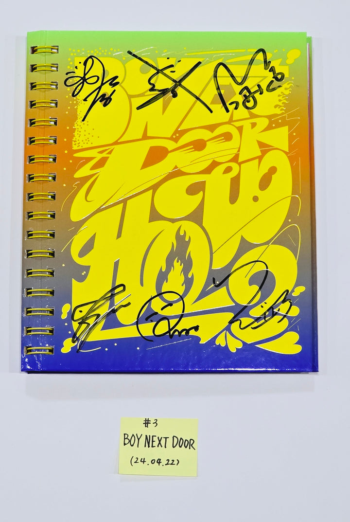 BOYNEXTDOOR "HOW?" - Hand Autographed(Signed) Promo Album [24.4.22] - HALLYUSUPERSTORE