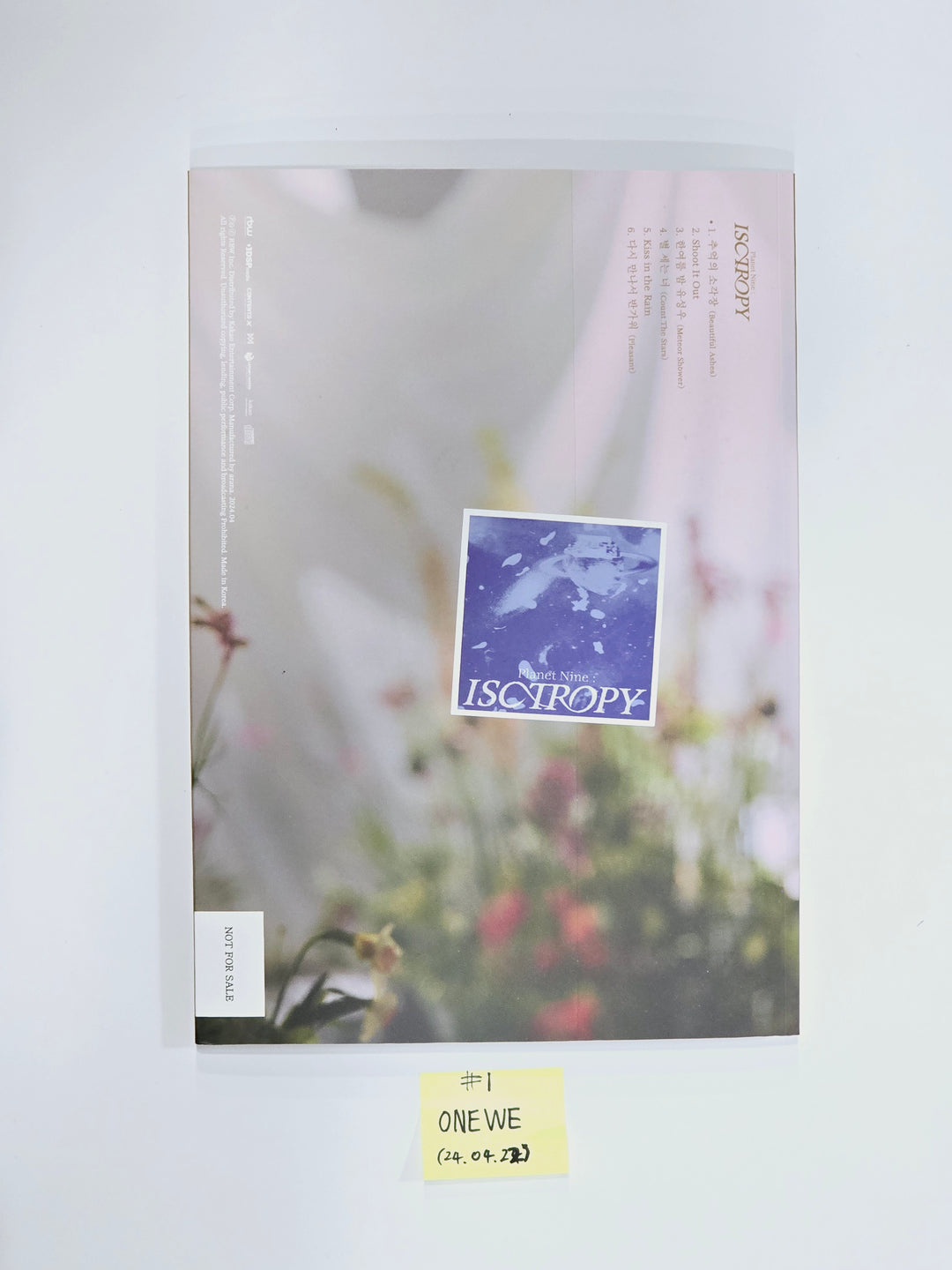 ONEWE "Planet Nine : ISOTROPY" - Hand Autographed(Signed) Promo Album [24.4.22] - HALLYUSUPERSTORE