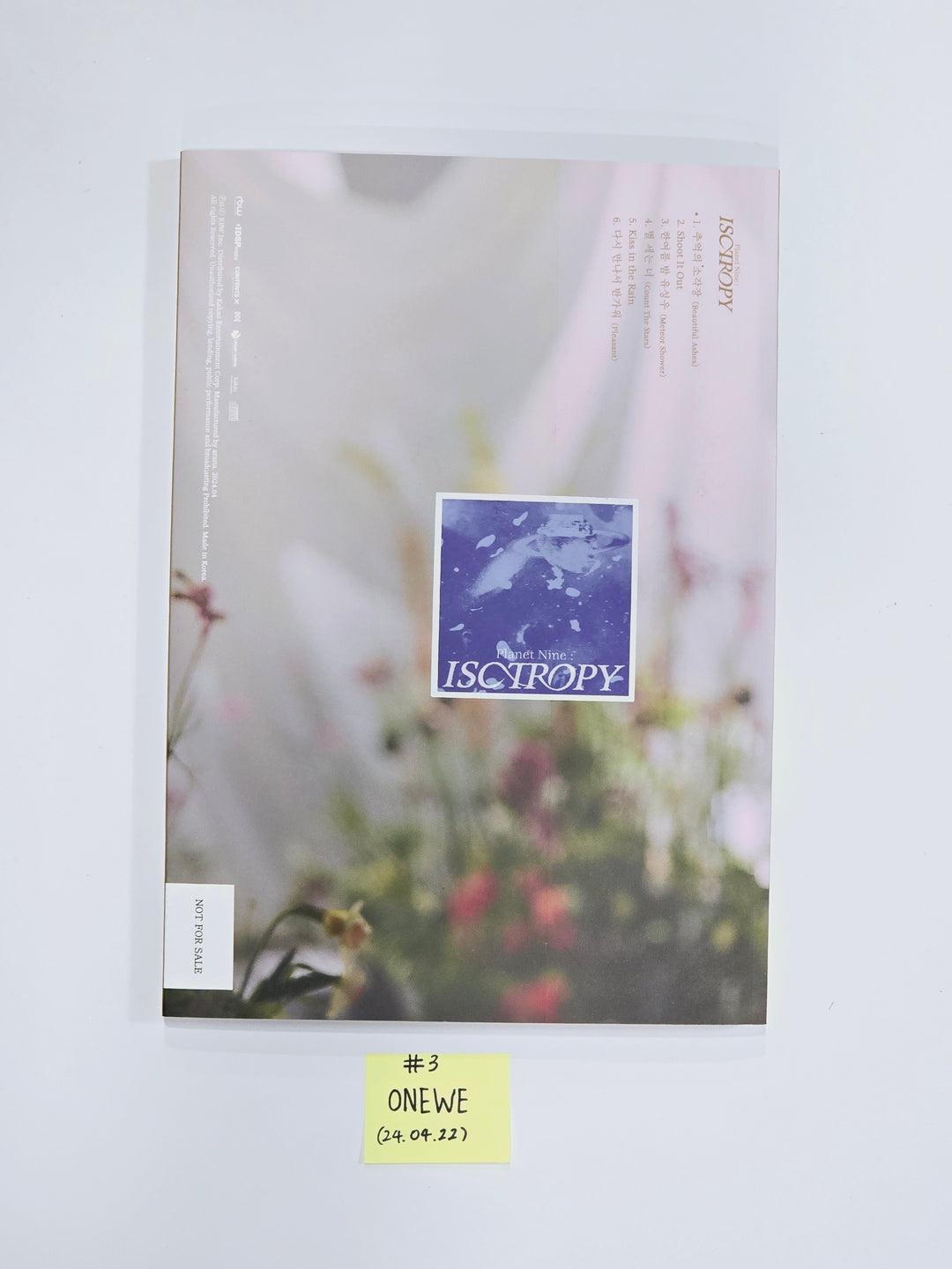 ONEWE "Planet Nine : ISOTROPY" - Hand Autographed(Signed) Promo Album [24.4.22] - HALLYUSUPERSTORE