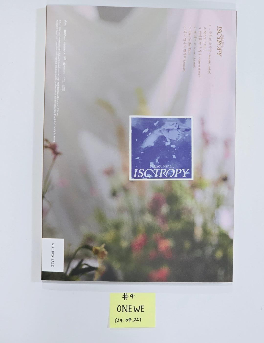 ONEWE "Planet Nine : ISOTROPY" - Hand Autographed(Signed) Promo Album [24.4.22] - HALLYUSUPERSTORE