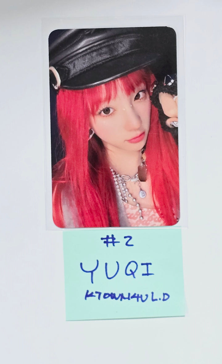 YUQI (Of (G) I-DLE) "YUQ1" - Ktown4U Lucky Draw &amp; Drink Event Photocard [24.4.24] - HALLYUSUPERSTORE