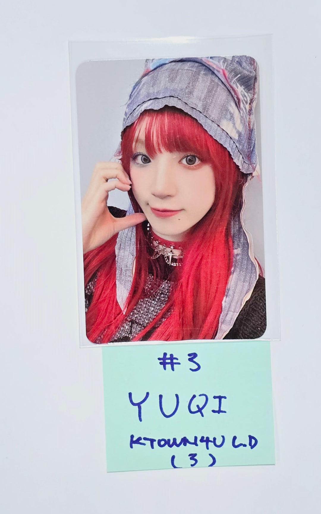 YUQI (Of (G) I-DLE) "YUQ1" - Ktown4U Lucky Draw &amp; Drink Event Photocard [24.4.24] - HALLYUSUPERSTORE