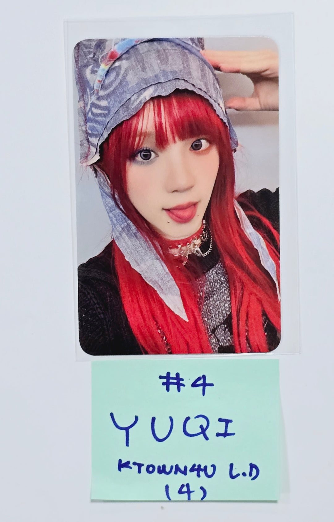 YUQI (Of (G) I-DLE) "YUQ1" - Ktown4U Lucky Draw &amp; Drink Event Photocard [24.4.24] - HALLYUSUPERSTORE