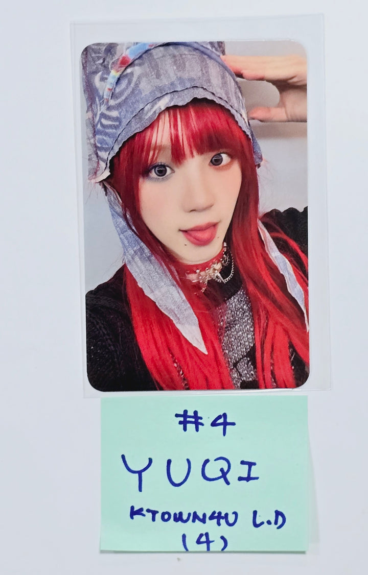 YUQI (Of (G) I-DLE) "YUQ1" - Ktown4U Lucky Draw &amp; Drink Event Photocard [24.4.24] - HALLYUSUPERSTORE