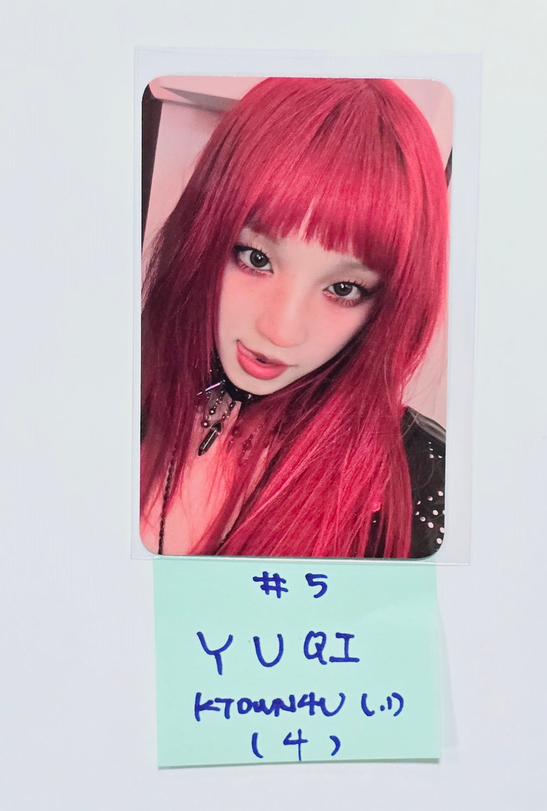 YUQI (Of (G) I-DLE) "YUQ1" - Ktown4U Lucky Draw &amp; Drink Event Photocard [24.4.24] - HALLYUSUPERSTORE