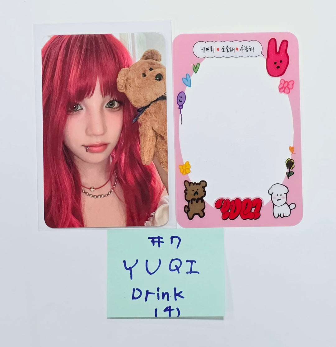 YUQI (Of (G) I-DLE) "YUQ1" - Ktown4U Lucky Draw &amp; Drink Event Photocard [24.4.24] - HALLYUSUPERSTORE