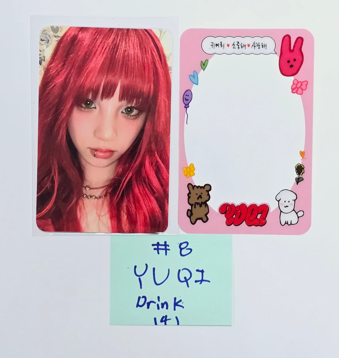 YUQI (Of (G) I-DLE) "YUQ1" - Ktown4U Lucky Draw &amp; Drink Event Photocard [24.4.24] - HALLYUSUPERSTORE