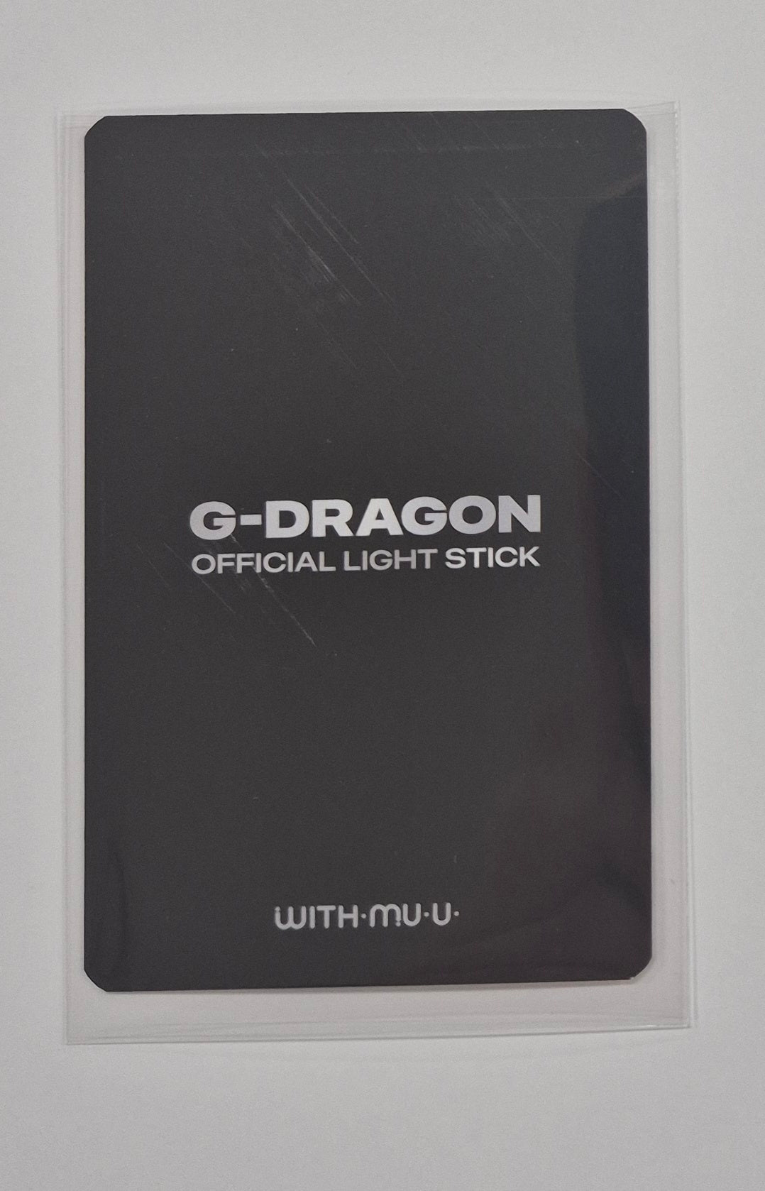 G-Dragon - Official Light Stick + Withmuu Pre-Order Benefit Photocard [25.6.17]