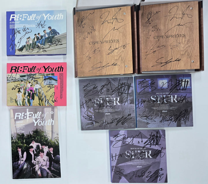 TEMPEST "RE: Full of Youth", CLOSE YOUR EYES "ETERNALT", Xikers "HOUSE OF TRICKY : SPUR" - Hand Autographed(Signed) Promo Album [25.4.7]