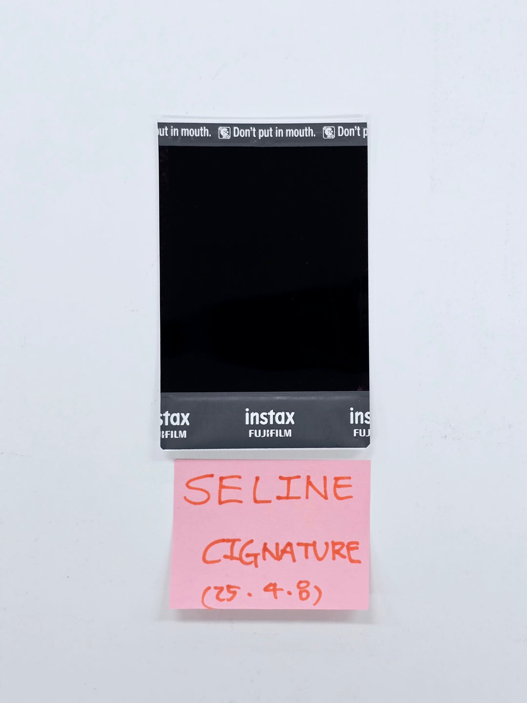 Seline (Of Cignature) "Sweetie but Saltie" - Hand Autographed(Signed) Polaroid [25.4.8]