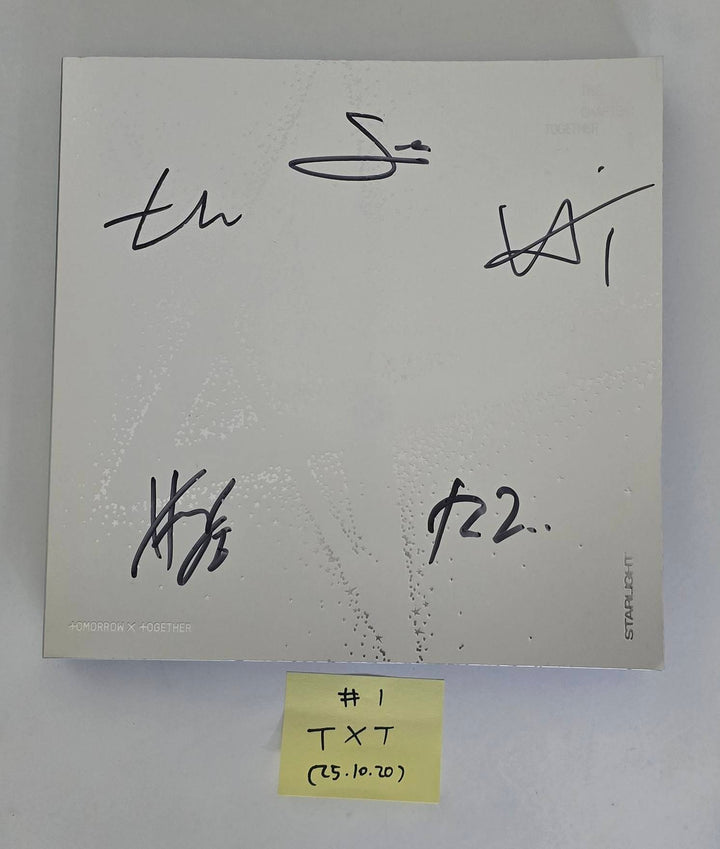 TXT "SANCTUARY" &amp; "Star Chapter: Together", ARTMS "Club Icarus" - Hand Autographed(Signed) Promo Album [25.10.20]