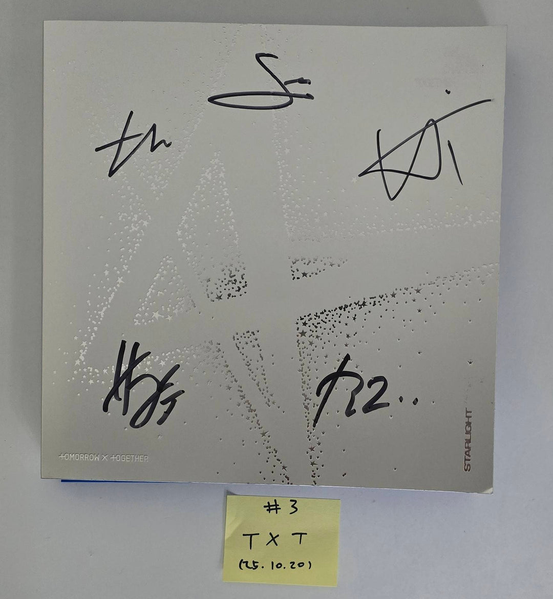 TXT "SANCTUARY" &amp; "Star Chapter: Together", ARTMS "Club Icarus" - Hand Autographed(Signed) Promo Album [25.10.20]