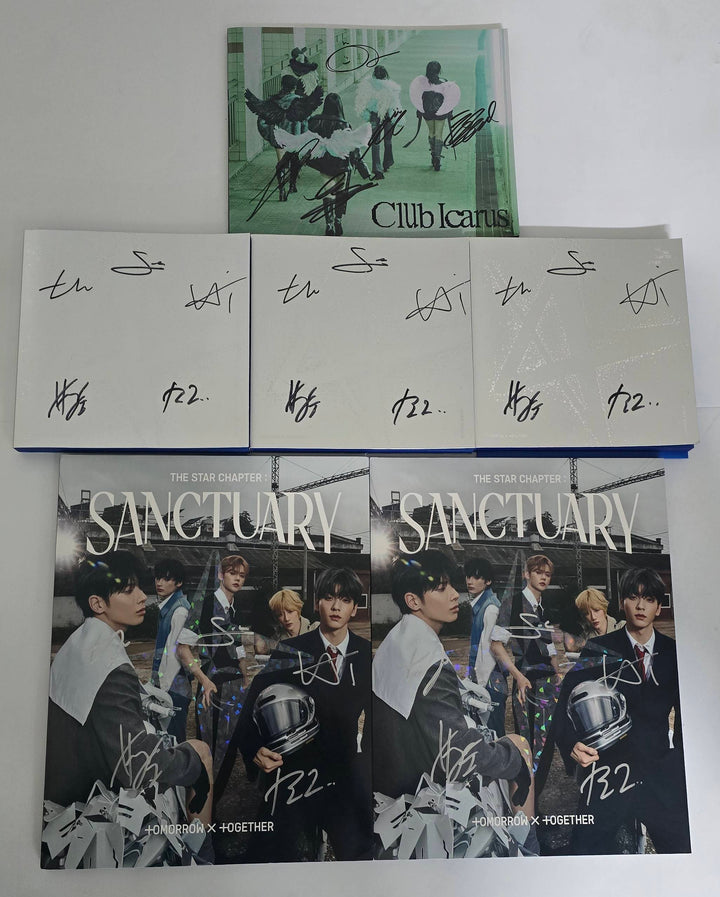 TXT "SANCTUARY" &amp; "Star Chapter: Together", ARTMS "Club Icarus" - Hand Autographed(Signed) Promo Album [25.10.20]