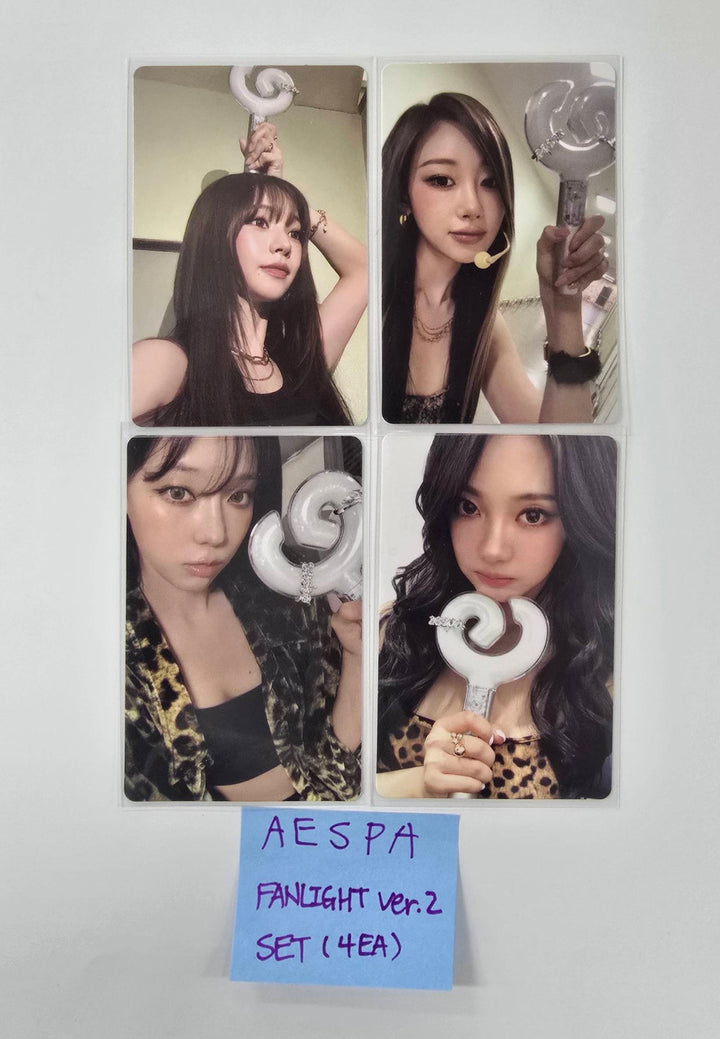 Aespa - Official Fanlight Ver.2 Photocards Set (4EA) [26.1.27]