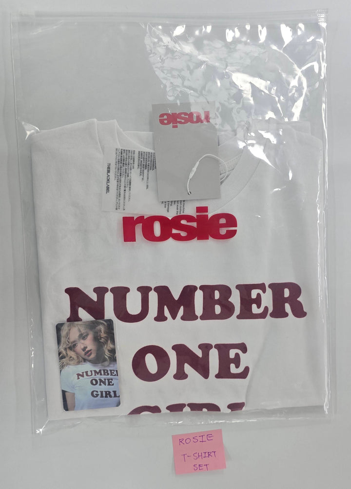 ROSÉ (of Black Pink) "rosie" - Official T-shirt &amp; Photocard [26.1.28]