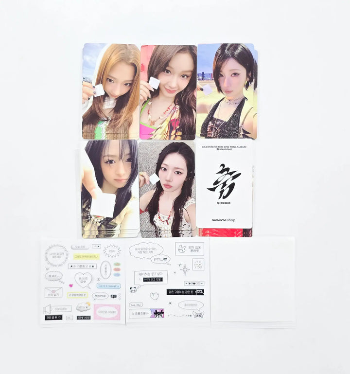 BABYMONSTER "CHOOM" - Weverse Shop Comeback Live Event Photocard, Sticker Set [26.05.13]