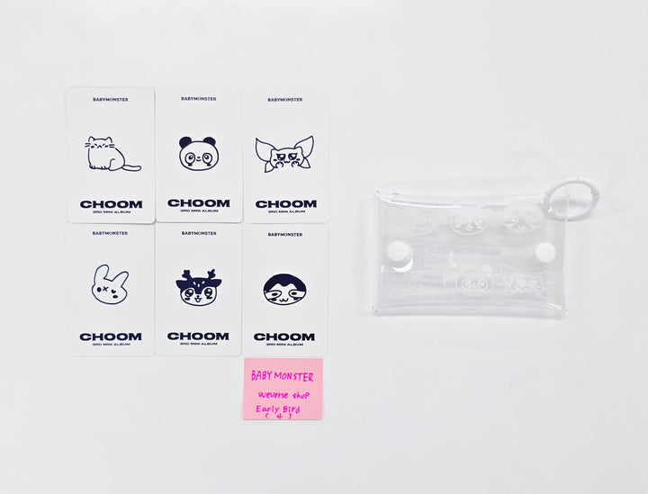 BABYMONSTER "CHOOM" - Weverse Shop Early Bird Event Photocard, Pouch Set [26.05.13]